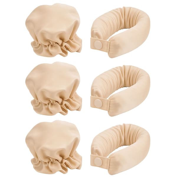 SOHO Heatless Flexi Rod Buns Beige - Varmefrie Hårruller