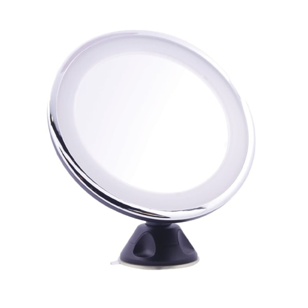 UNIQ Sugkopp Makeup Spegel LED-Ljus & x10 förstoring - Svart
