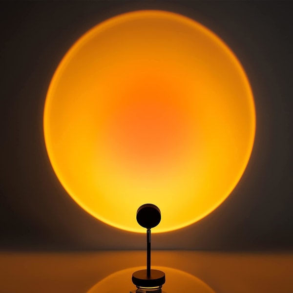 LED Solnedgångslampa - Orange Svart