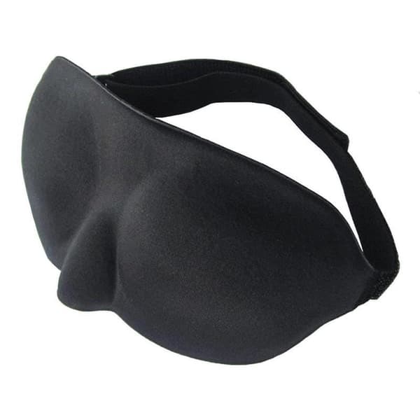 3D-sovmask - lyxig komfort, svart