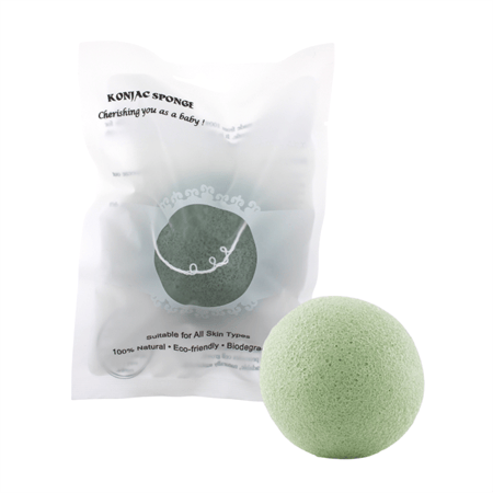 UNIQ Konjac Sponge Ansiktssvamp med Grönt Te