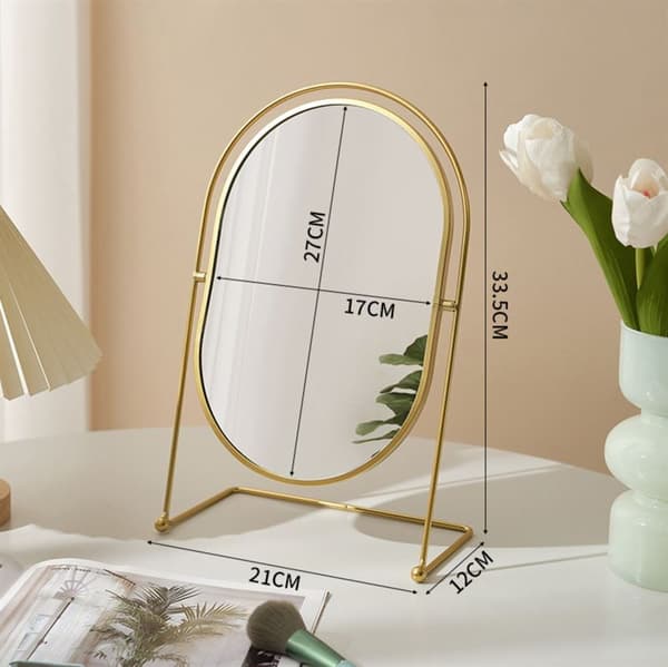 UNIQ Oval Lux Bordspeil - Gull