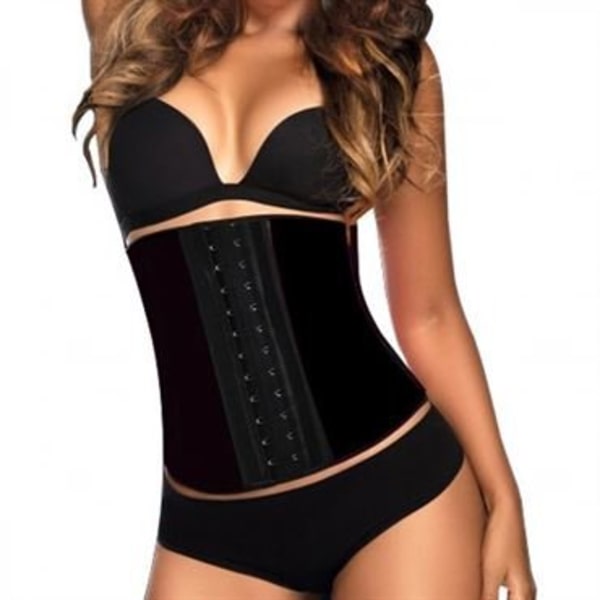 AVA® Waist Trainer Latex / träningskorsett - Svart