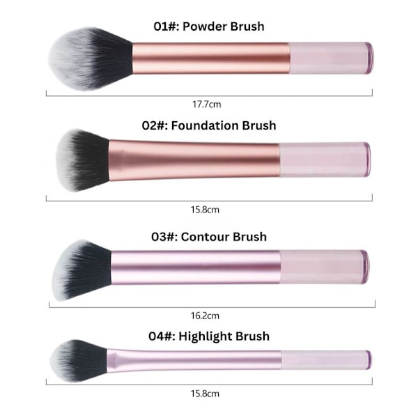 Technique PRO Glam Sminkborstset - 7 delar