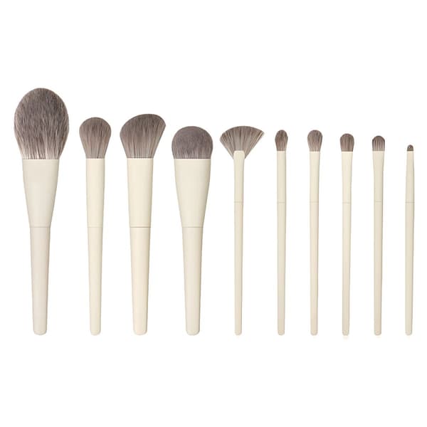 Technique PRO Milky Makeupbørstesæt - 10 Professionelle Makeupbørster