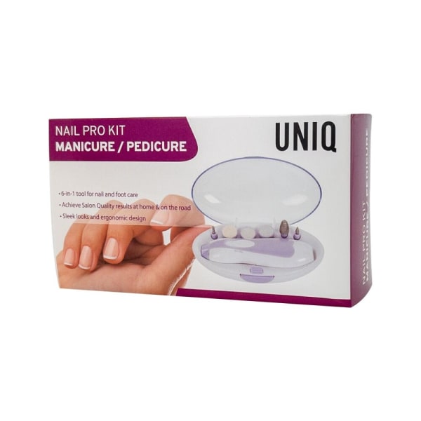 UNIQ Elektrisk nagelfil - Komplett set för manikyr