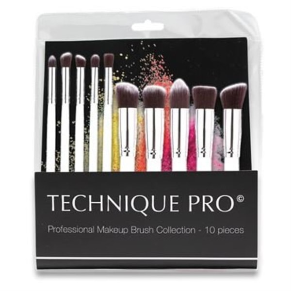 Technique Pro Silver Edition  Makeupborstar - 10 st.