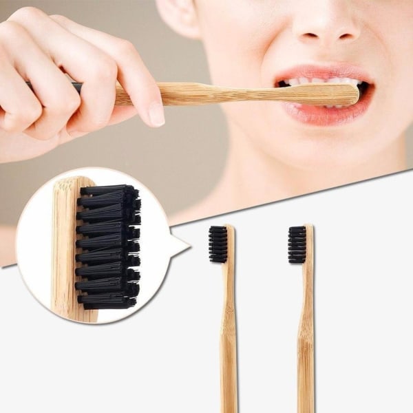 Tandblekning med aktivt kol + Tandborste i Bambu