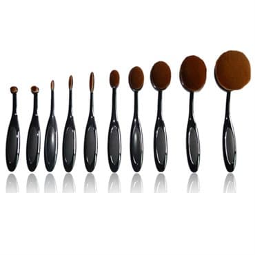 Mermaid® Oval Make-up Brushes - 10 stk.