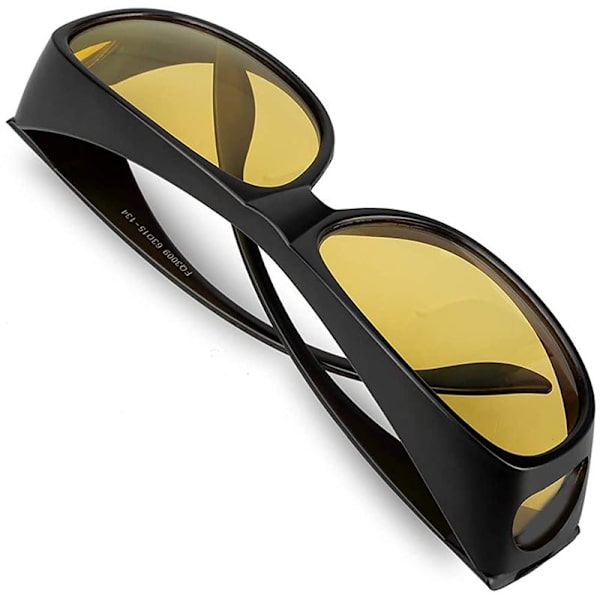 HD Vision Suncover - Solglasögon över glasögon - Gul