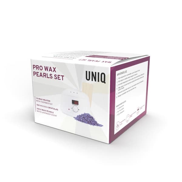UNIQ Pro Wax Pearls Sæt med LED-display - Komplet voksbehandlingssæt til hårfjerning