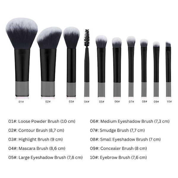 TECHNIQUE PRO PETITE GLOW BRUSH RESESET - SVART