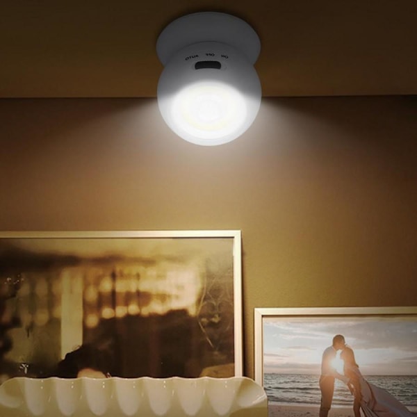 Pro LED Sensor Light -  Magnetisk LED-lampa m. rörelsessensor Vit