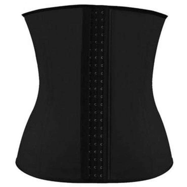 AVA® Waist Trainer Latex / träningskorsett - Svart