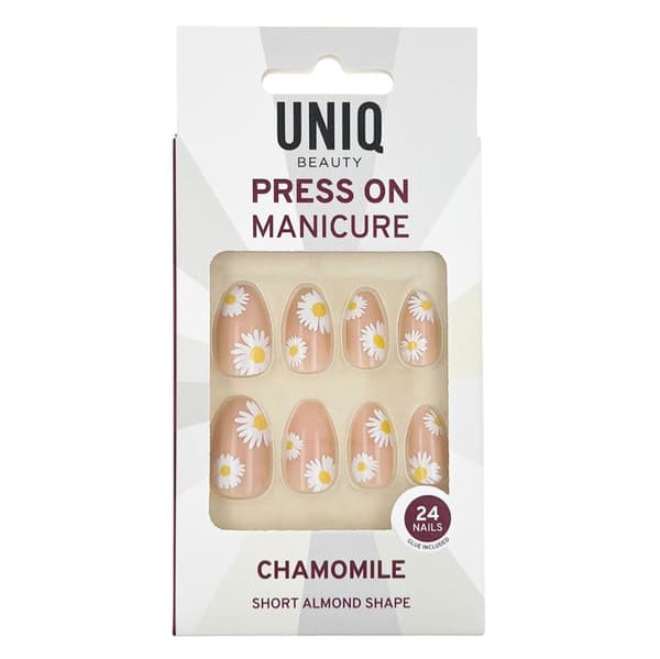 UNIQ Press On Tekokynnet ja Liima Chamomile 24 kpl