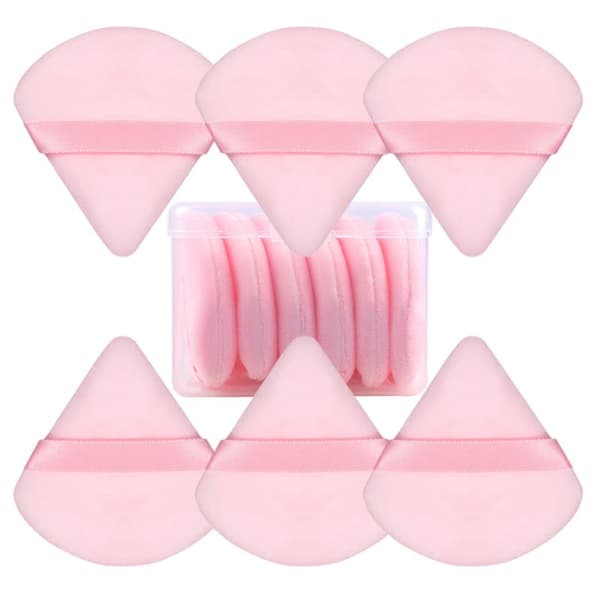 TECHNIQUE PRO POWDER PUFF BRUSH - PINK TRIANGLE - 6 STK