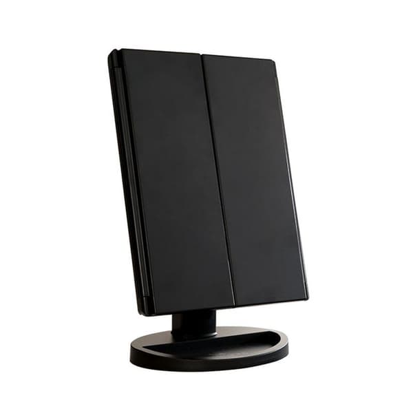 UNIQ LED Trifold Hollywood Makeup Spejl - Sort