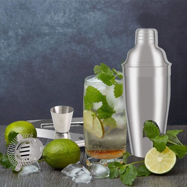 Cocktail Mixer Set - 5 delar Silver