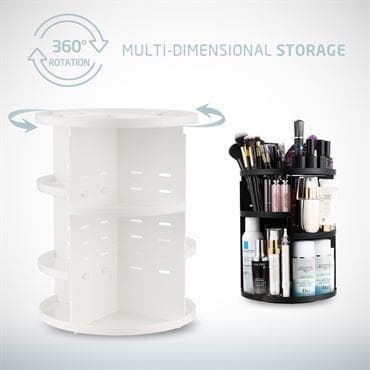 AVERY® 360º Rotating Cosmetic Organizer, Vit Vit
