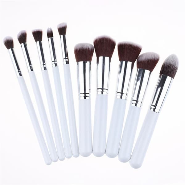TECHNIQUE PRO MAKEUPBØRSTER, SILVER EDITION - 10 STK