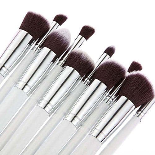 TECHNIQUE PRO MAKEUPBØRSTER, SILVER EDITION - 10 STK