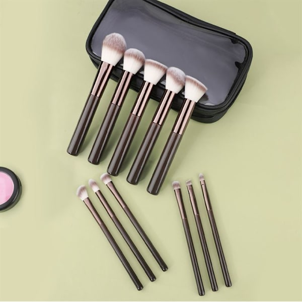 Technique PRO Chocolate Bronze Makeupborste Set - 11 makeupborste