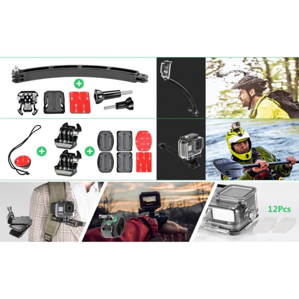 50-i-1 Action Camera Accessory Kit kompatibel med GoPro