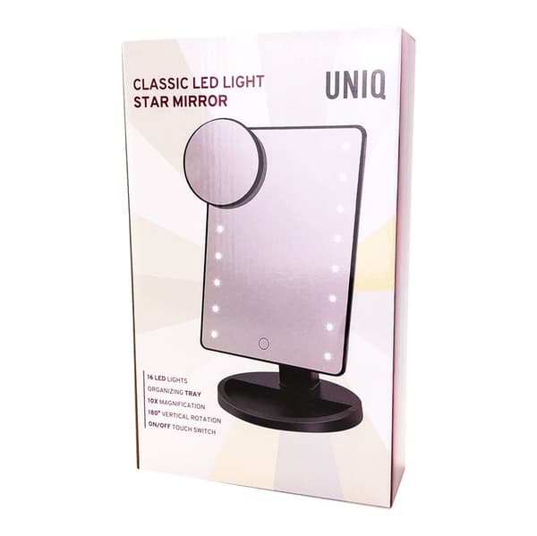 UNIQ Klassisk Star Makeup Spejl - Sort