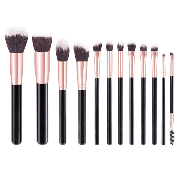 Technique PRO Rose Crush makeupbørstesæt med 12 professionelle børster
