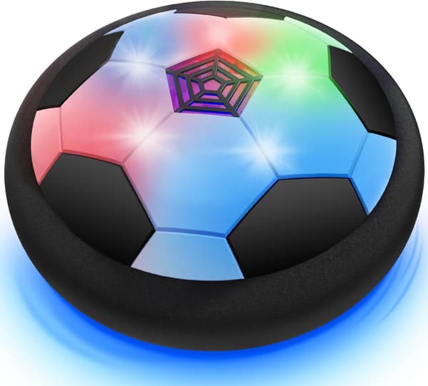 Hover-Fodbold Indendørs med LED-Lys - Svævende Luftfodbold til Børn