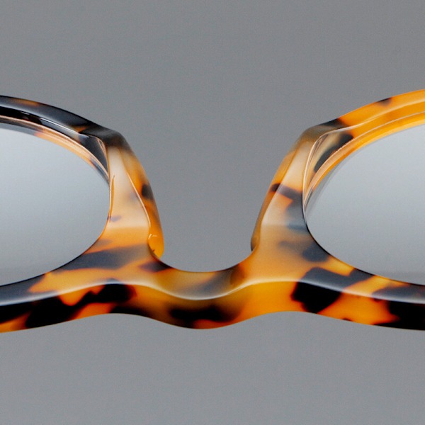 Retro Acetate Båge Runda Mode Glasögon Män Kvinnor Klara Linser Glasögonbågar C3