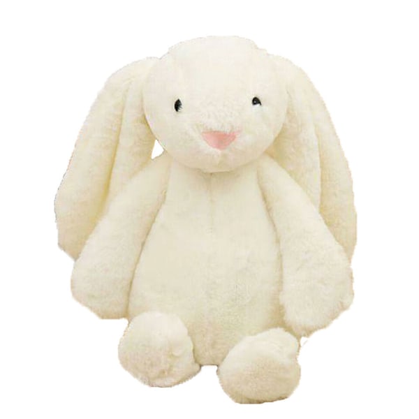 Ny stor mjuk och söt plyschkudde, elefant gosedjur leksak, nallebjörn present white rabbit 30cm-white rabbit