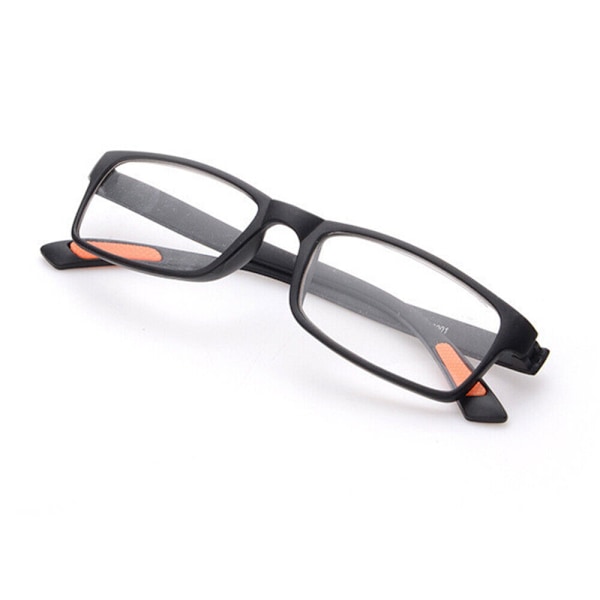 3 st TR90 Läsglasögon Svarta / Bruna Plastbågar +100 +150 till +400 Black +4.00