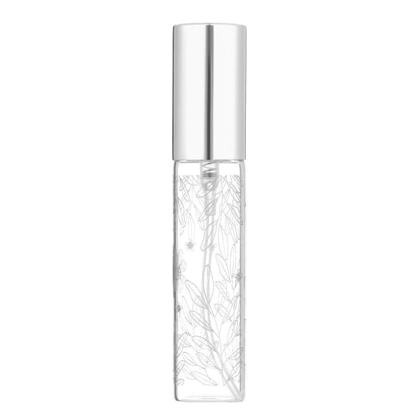 Parfymflaska i glas, påfyllningsbar doftpump, läckagesäkra kosmetikabehållare silver-01