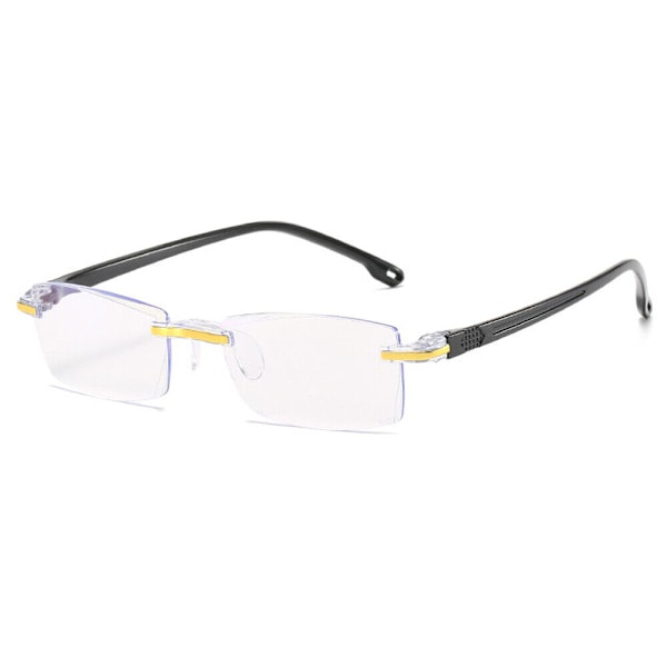 2 st Rimless Läsglasögon Anti Blått Ljus Linser Glasögon +1.00 till +4.00 +2.50 strength
