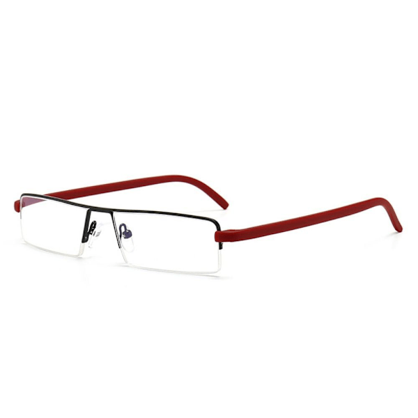 TR PC Halvram Glasögon Metall Anti-Ansträngning Läsglasögon grey-275