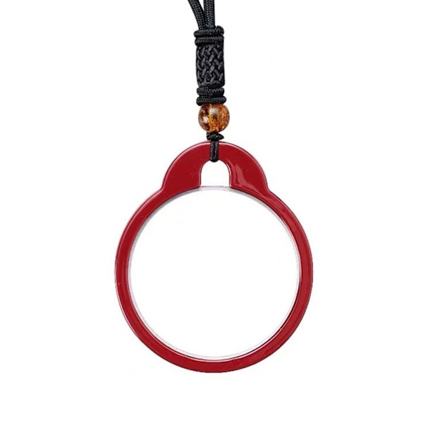 Hängsmycke Kreativa Läsglasögon Läshjälp Halsband Läsglasögon Red-100