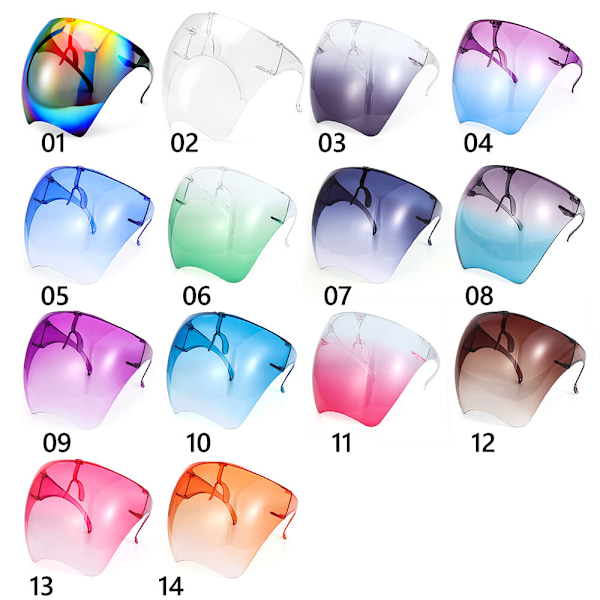 Underhållningsglasögon UV 400 Visir Skyddsglasögon Solglasögon Anti-im Goggles C05