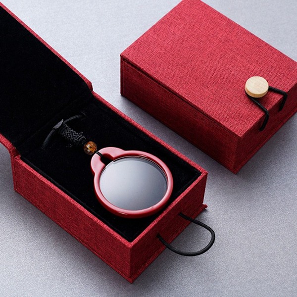 Hängsmycke Kreativa Läsglasögon Läshjälp Halsband Läsglasögon Red-100