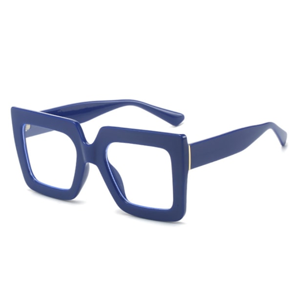 Fyrkantiga Mode Blåljusblockerande Läsglasögon För Kvinnor Heltäckande Glasögon Blue +4.00 strength