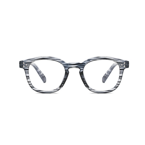 Fashion Oval Anti Blått Ljus Glasögon För Män Kvinnor Klara Linser Glasögonbågar Black