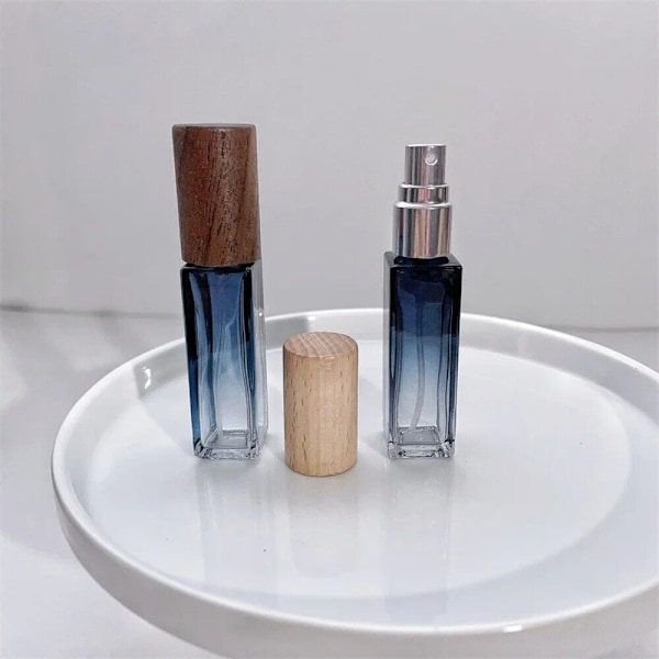3 st Påfyllningsbara Parfymflaskor Glas Atomizer Flaska Resa gray 2 5ml
