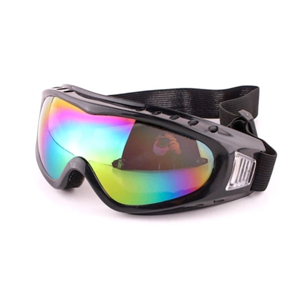 Vindtäta Snowboard Moto Cykel Barn Glasögon Barnskidglasögon black