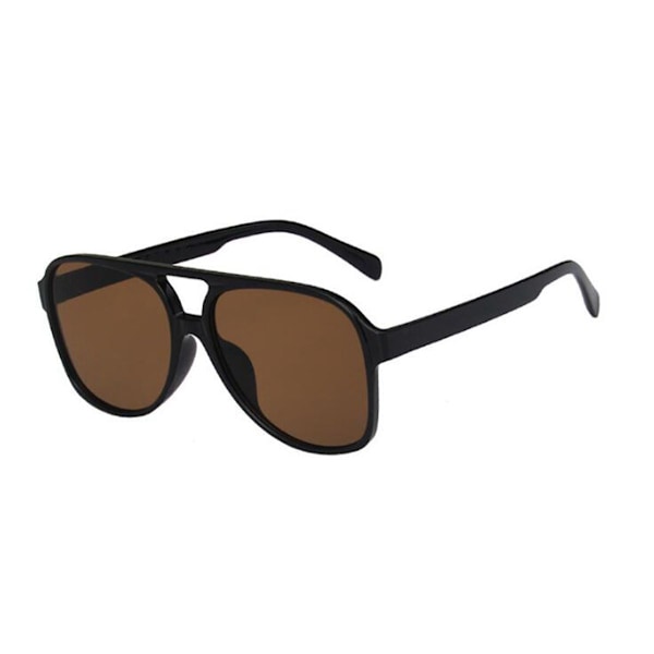 Retro Dubbelbåge UV-skydd Färgade Glas Läsglasögon för Män och Kvinnor +1.0~+6.0 Leopard Brown Lens Plano
