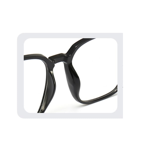 3 i 1 TR90 Magnetiska Clip On Polariserade Solglasögon För Män Fyrkantiga Glasögonbågar Matte Black
