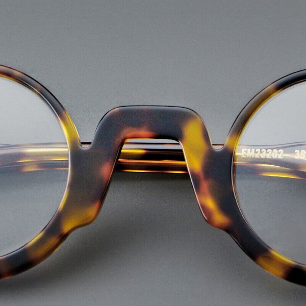 Moderna runda glasögon med acetatbåge för män och kvinnor, klara glas Black