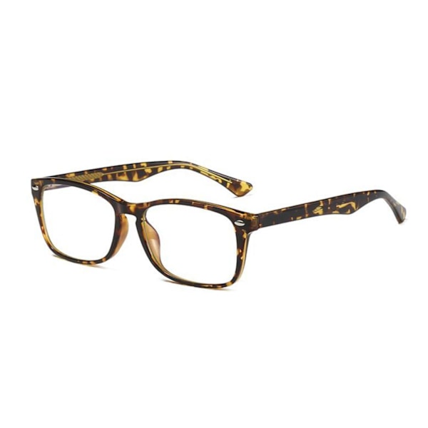 Retro läsglasögon med nitdetaljer och träimitation för män och kvinnor +1.0~+4.0 4.5 5.0 5.5 6.0 Leopard Notes for Left Right Strength