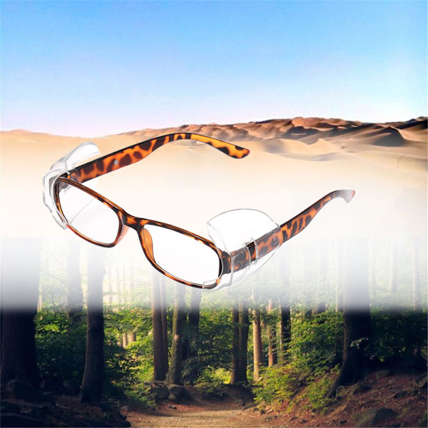 Säkerhet Dammtäta Skyddsglasögon Sidoskydd Skyddar Ögon Glasögon Säkert Skydd 17mm