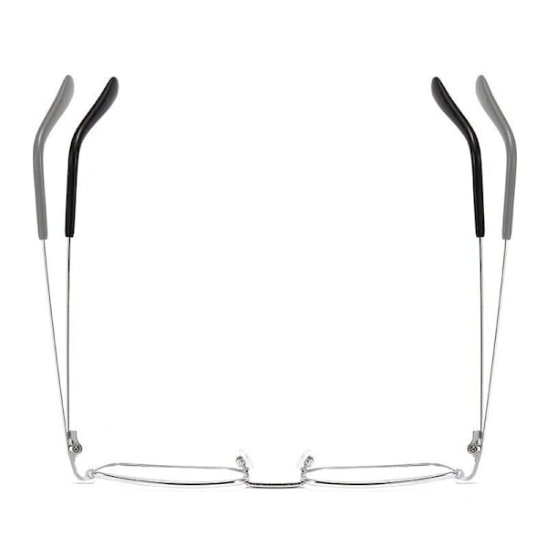 Ny specialrea metall järn fot läsglasögon bågar hel ram klar mode Silver +3.25