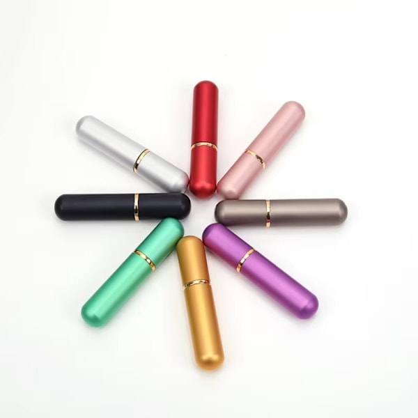 Färgade Aromaterapi Inhalatorer 5ml Tomma Rör För Eterisk Olja Purple